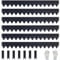 verzinktem Stahl Landschaft Einfassung mit schwarz Pulverbeschichtung 100 x 15cm L x H 6pcs，biegsam Metallstreifen - Hammer-in Rand Grenze mit 7 Clips für Rasen, Yard Pathway Divider #LYLB06BK-DE
