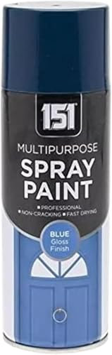 MIXEL Multipurpose Blue Spray Paint, quick-drying formula, Long-Lasting, Ideal for Crafting, DIY Projects, Wood, Metal, Plastic, Perfect for Indoor and Outdoor Use, 400ml, (1 Pcs)
