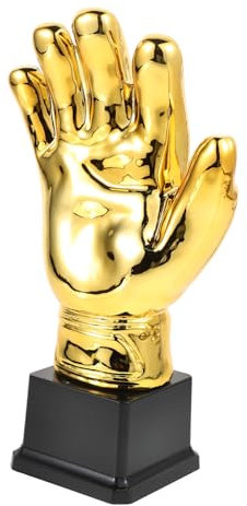 OSOLADY Calcio Coppa Guanto d'oro Portaere di Plastica Premio Calcio per Competizioni Partite Amatoriali Celebrazioni Decorazioni Festa