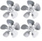 SMZhomeone 4Pcs Wind Leaf Flexible Motor Fan Blades For Condenser Cooling Choose From Materials For Best Fit