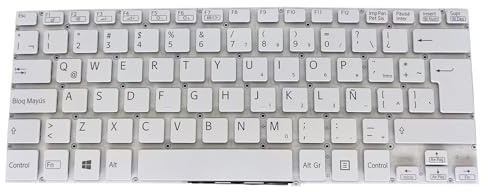 Parti del Portatile Tastiere Latine per Sony per Vaio per SVF142 SVF143 SVF144 SVF14E SVF14 Tasti Bianchi retroilluminati 149237561LA