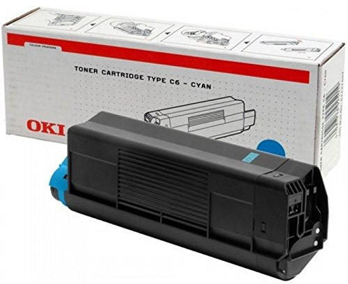 OKI Cyan Toner Cartridge C5100/C5300 Toner für Laserdrucker (5000 Seiten, Cyan)
