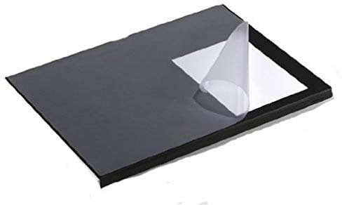 Durable 7293/01 Schreibtischunterlage mit Kantenschutz, Schwarz, 5 Stück