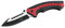 Herbertz Couteau à Main en Acier Aisi 420, Liner-Lock Unisexe, Noir/Rouge, m