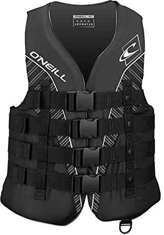 O'Neill Wetsuits Buoyancy Aid Superlite 50N CE Vest, Black/Smoke White, M, 4723EU-CK4-M