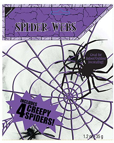 SPIDER WEB:WITH 4 SPIDERS sm