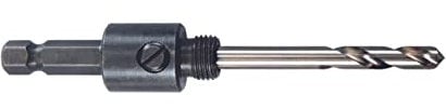 Starrett XA1 Hole Saws Arbor - 14-30mm Hex Shank Arbor 1/2 Screw Thread with 100mm Carbide Tipped Pilot Drill - Quick Change Mandrel