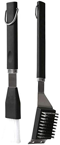 culinario Grillbesteck mit Grillbürste, Reinigungsschaber und Grillpinsel