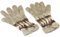 Tumia LAC 100% Alpaka Handschuhe - Handgefertigt in Bolivien - Hellgrau