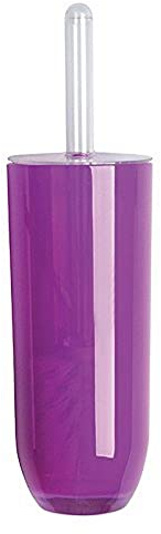 Excelsa Linea Bagno Portascopino WC, Plastica, Lilla, 10.5 x 10.5 x 35 cm