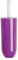 Excelsa Linea Bagno Portascopino WC, Plastica, Lilla, 10.5 x 10.5 x 35 cm