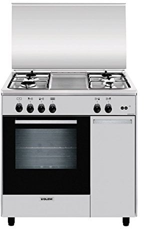 Glem AS854GI Libera installazione Piano cottura a gas A Acciaio inossidabile cucina
