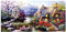 Proumhang Stickpackung Kreuzstich Vorgedruckt Stickset Stickerei DIY Handarbeit Stickpackung Set 65 * 40cm MEHRWEG