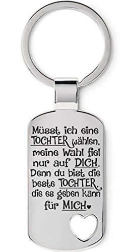 Lieblingsmensch Familien - Schlüsselanhänger Modell: Müsst ich eine Tochter wählen...