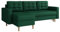 Ecksofa mit Schlaffunktion und Bettkasten Ana, Microfaser, L-Form Eckcouch, Ottomane Universal, Polstersofa, Polstergarnitur, Wohnlandschaft (Kronos 19)