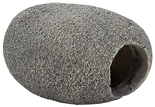 HOBBY Aquaristik Marble Cave 2 I 9 x 8 x 5 cm I Brut- und Versteckhöhle für Aquarien I Aquarium Dekoration I Deko Höhle für Zwergbuntbarsche, Welse und Garnelen I natürliches Aquariumzubehör