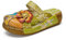 POPOTI Sandali Estive Donna, Sandali Zeppa Ciabatte in Pelle Pantofole Mocassini Pompe Boemia Fiore Eleganti Slip-On Flip Flops Sandali con Tacco Infradito Spiaggia Nuovo Bassi Scarpe (Verde, 40)