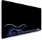 Gitarre in schwarz 120x 60cm Panorama Leinwand Bild XXL Format Wandbilder Wohnzimmer Wohnung Deko Kunstdrucke