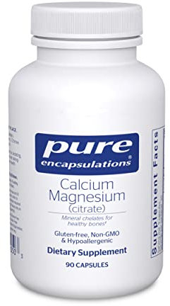 Pure Encapsulations Calcium Magnesium Citrate - Highly Absorbable Form of Calcium with Magnesium, 90 Capsules