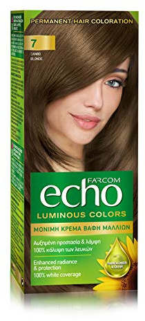 FARCOM Echo Haarfarbe mit natürlichem Olivenextrakt und Vitamin C 60ml (7 blonde)