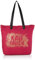 Grafik-Werkstatt Damen Grafik Werkstatt Shopper Leinen Damen Tasche Kaufrausch Rot Gold 47 5x39x47 5 cm B x H T , Rot /Gold, 47,5x39x47,5 (B H T) EU