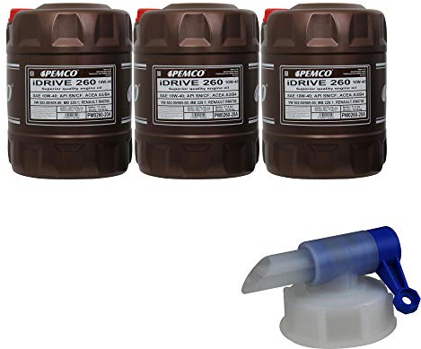 60L PEMCO SAE 10W-40 iDrive 260 Motoröl Classic PM0260-20 inkl. Auslaufhahn