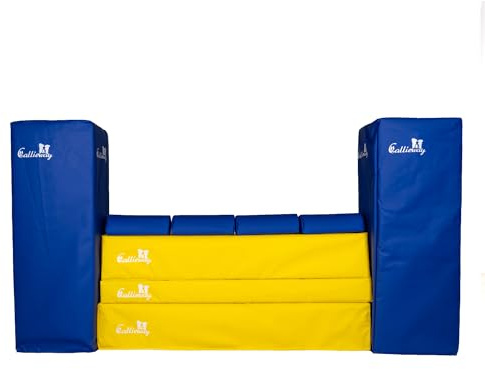Callieway Tournament Agility Wall Bounce Over - Soft - All FCI Jump Heights (Yellow/Blue)
