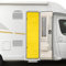 Moritz Rideau molletonné en chenille 56 x 185 cm jaune rideau de porte servant de moustiquaire pour caravane de camping
