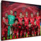 Myartstyle - Bilder R.Lewandowski FC Team Fußball 80 x 60 cm Leinwandbilder Xxl - 1 Teilige Wandbilder Kunstdrucke w-a-2045-15
