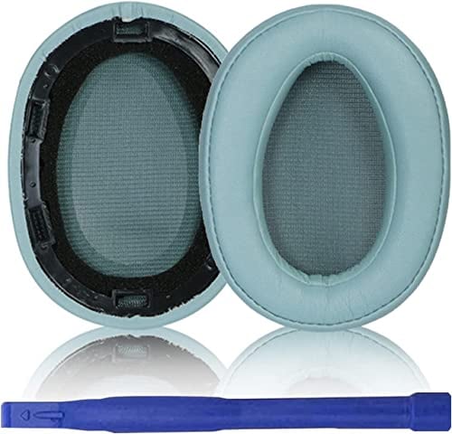 Aiivioll WH-H900N Replacement Ear Pads for Sony WH-H900N (h.ear Series Wireless) and MDR-100ABN (h.Ear on Wireless) Headphones, Protein Leather Repair Parts (Mint Green)