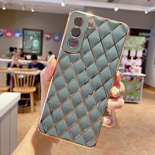 NC YXKJ Hülle Kompatibel mit Samsung Galaxy S21 5G, Weiche TPU Beschichtung Schutzhülle Anti-Drop und Anti-Kratz Hülle - Grau