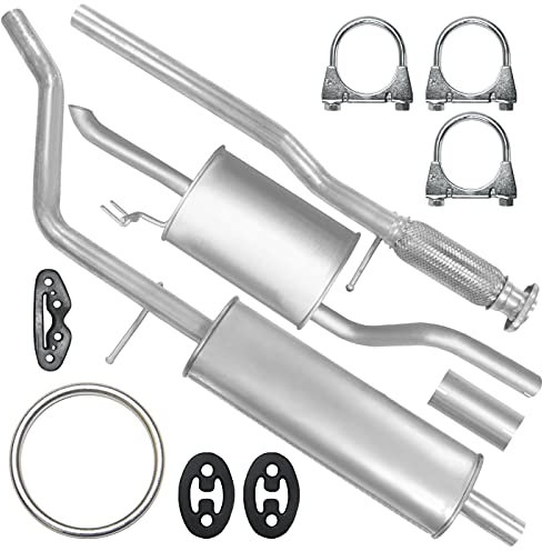 Adamot Auspuffanlage Schalldämpferset Auspuff für Fiat Punto 2 II (188) 1.2