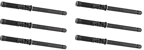 Gedotec Tablarträger Stahl braun verzinkt - CLEAR | 6 Stück Regalträger Metall - Schwerlastträger | Regalhalterung Wand-Montage | Regal-Bodenträger unsichtbar | Wandregalträger verzinkt (10x145 mm)