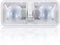 Lumière LED 12 Volts pour camping-car avec interrupteur ON/OFF - 6500K 8W 600LM, Eclairage Plafonnier LED 12V intérieur pour camping-car, fourgon, remorque, bateau - Paquet de 1