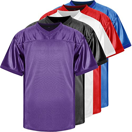 Phoneutrix Blank Fußball Trikot, Sport T Shirt Hip Hop Trikot für Party, Violett, 3X-Groß