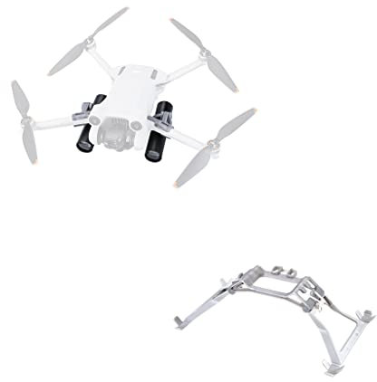 Drohnenalarm Dual Searchlight kompatibel für DJI Mini 3 Pro, Erhöhung des Fahrwerks, Nachtnavigationslicht (Suchscheinwerfer + Fahrwerk)