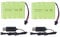 2PCS AA 6.0V 800mAh Rechargeable RC Toy Car Battery SM2P Plug RC Truck Stunt Car Excavator Toy Car Battery and USB Charging Cable