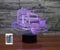 SUPERRUIDALONG 3D-LKW-Auto-Fernbedienung, 16 Farben, Nachtlichter, Illusion, Acryl, LED, Tischlampe, Nachttischlampe, Kinderzimmer, Schreibtisch, Dekoration, Geburtstagsgeschenk, Spielzeug für Kinder