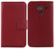 Bulbior Echt Leder Tasche Für Artfone C1+ Seniorenhandy 1.77 Hülle Handy Flip Lederhülle Handyhülle Brieftasche Kartenfächer Schutz Premium Case Cover Etui (Dark Rot)
