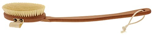 HOFMEISTER® Badebürste mit weichen Naturborsten, aus Birnenholz, 44 cm Länge, Made in Germany