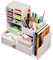 Organizer da scrivania con cassetto, porta matite, colore bianco, fai da te, per scrivania, casa, ufficio e scuola
