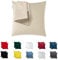 Kissenbezug 60x60 Mikrofaser Premium 2er Set Kissenhülle Deko für Kissen Sofa/Bett Stoff Superweicher Resistent Hypoallergen Anti-Milben Atmungsaktiv Kopfkissenbezug mit Verdecktem Zip Voll Waschbar