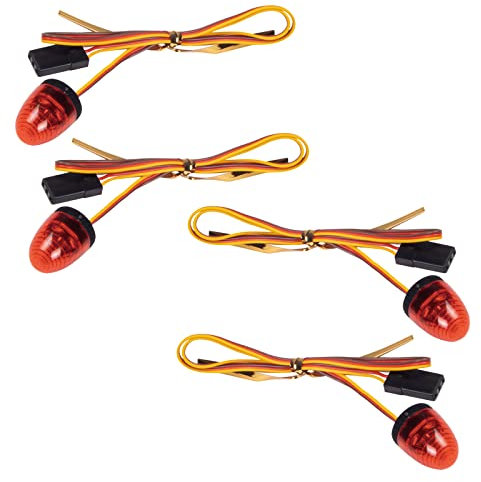 4 Stück LED-Stroboskop-Blinklichter für Tamiya 1/14 RC Engineering Truck Ersatzteil Zubehör