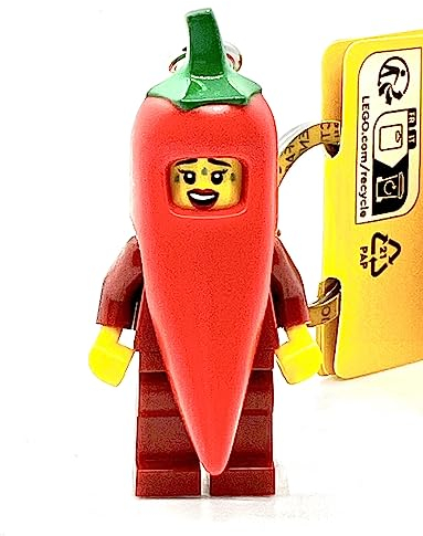 LEGO Keyring - Chili Pepper Girl - Minifigure 854234 Keyring with Chili Pepper Girl, red, 9 cm