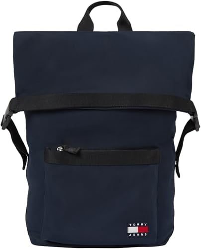 Tommy Jeans Herren Rucksack Daily Rolltop Backpack Handgepäck, Blau (Dark Night Navy), Einheitsgröße