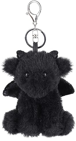 Apricot Lamb Cute Toys black dragon Stuffed Animal Soft Keychain for Kids Bag, Purse, Backpack, Handbag 5.5 Inches