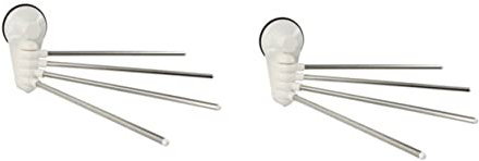 VASDEV 2pcs Toallero Giratorio Toallero con Ventosa Toallero Giratorio montado en la Pared Toallero de baño Toallero con Ventosa Fuerte Toallero Giratorio Colgador de Toallas de Barra múl
