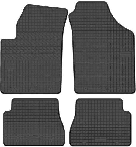 Maßgefertigte Auto Gummimatten, kompatibel mit KIA Picanto I von 2004 bis 2011-4 teilige Gummifußmatten Set, Geruchlos & Abriebfest, Hochwertige Fußmatte Auto Accessoires