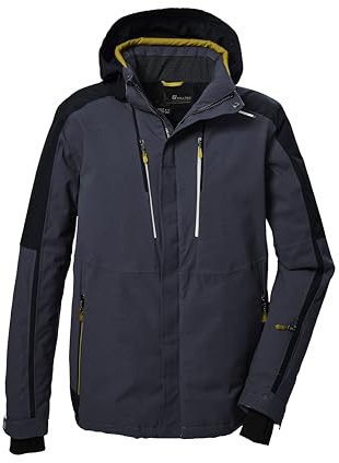 killtec Herren Skijacke/Funktionsjacke mit abzippbarer Kapuze und Schneefang KSW 69 MN SKI JCKT, marine, M, 41956-000