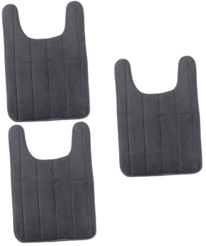 Cabilock 3stücke Memory Closestool Mat Aus U-förmigem Rutschfestem Material Dunkles Bequem Und Pflegeleicht Für Badezimmer Als Anti-Skid Toilet Rug